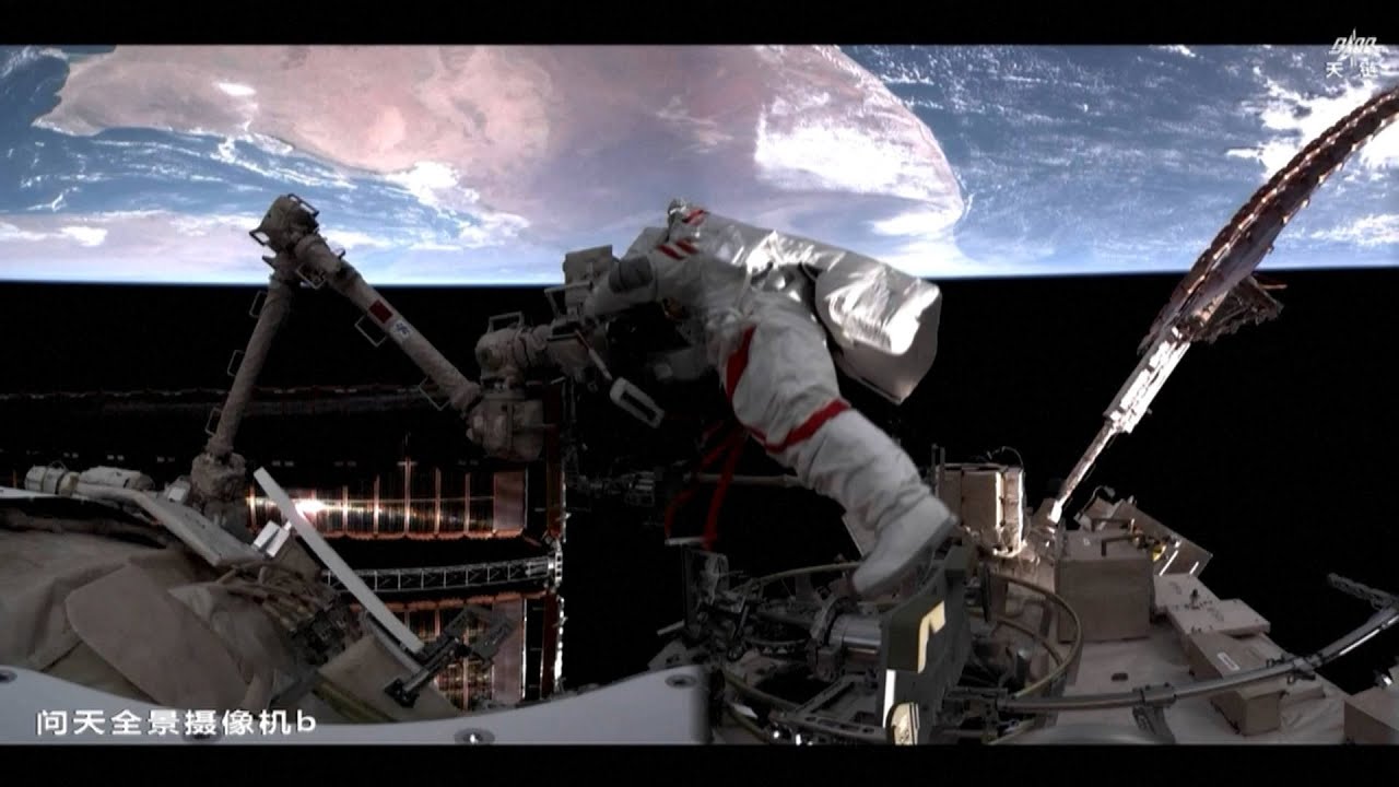 Shenzhou-21 astronauts complete first spacewalk