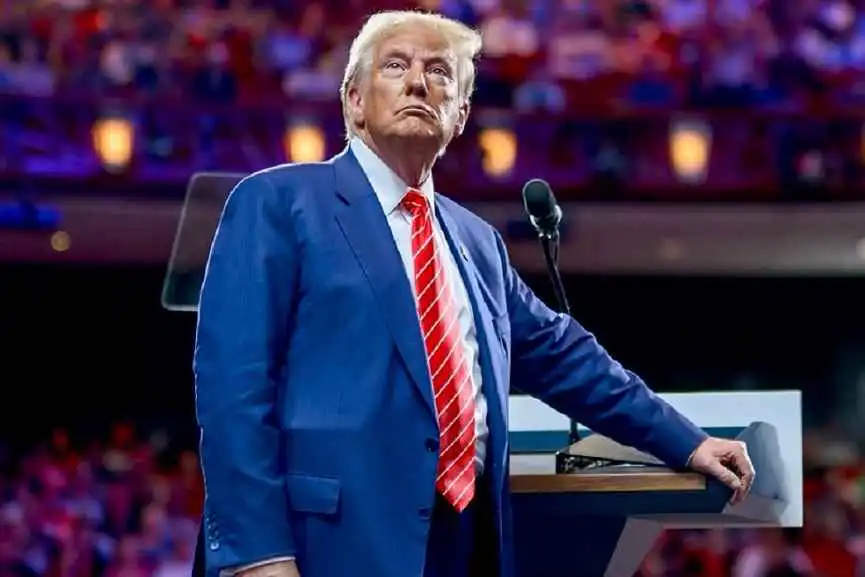 Donald Trump speaks at the White House about Middle East hostage deal, plans potential visit, criticises Biden administration for delays.