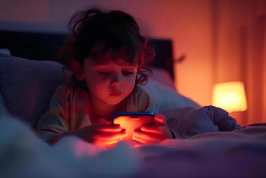 child-addicted-phone-sleepy-bed-scrolling-through-social-networks-night-concept-parenting-technology-dependency-sleep-habits-screen-time-limits-bedtime-routine