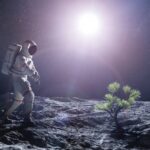 ASTRONAUT IN MOON