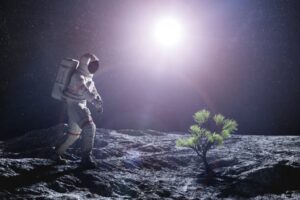 ASTRONAUT IN MOON