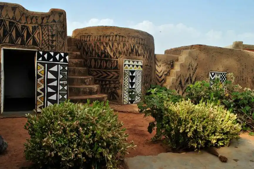 Houses of the Kassena people from Burkina Faso