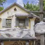 Various wind protection measures can be seen in Hong Kong Disneyland.