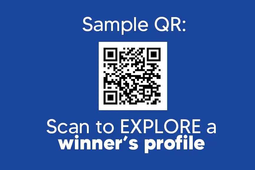 STAR OF SECTOR Business Award QR Profile page Example