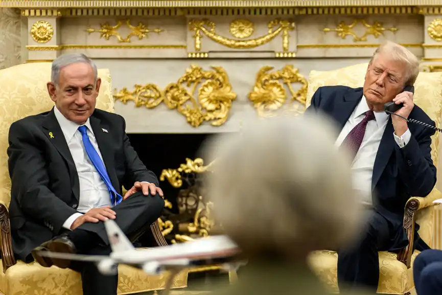 President Donald Trump hosts Prime Minister Benjamin Netanyahu