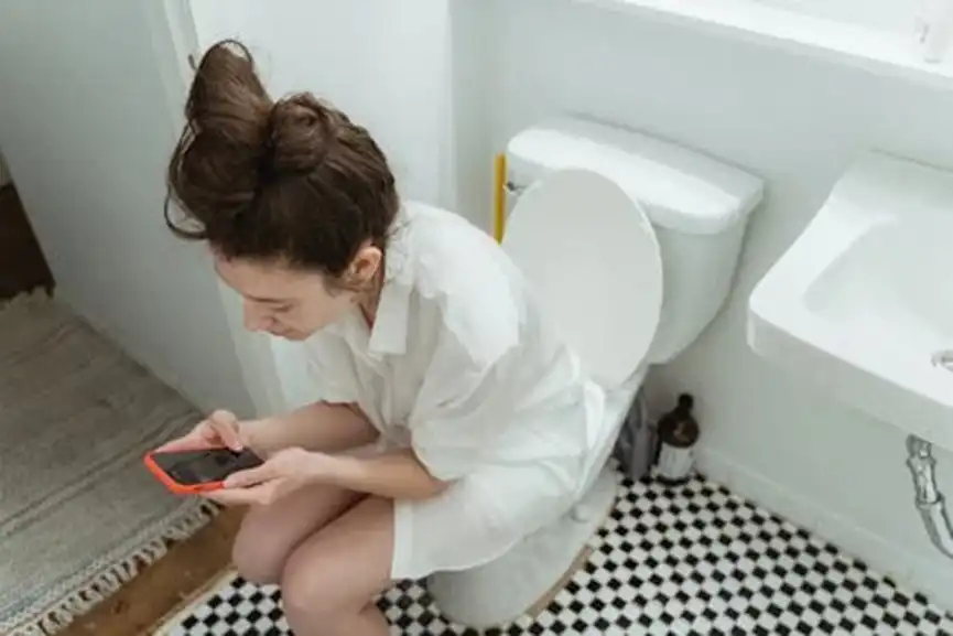 bathroom scrolling