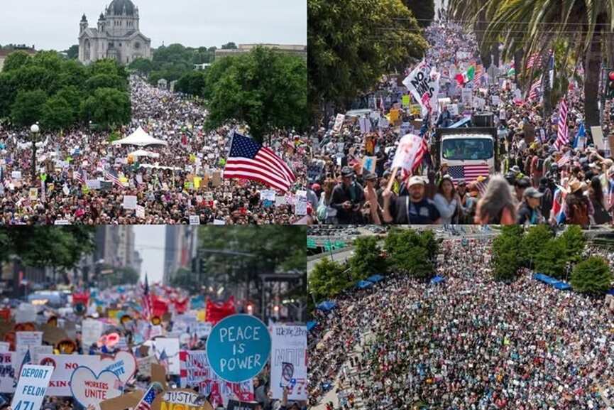 NoKings protests from around the globe