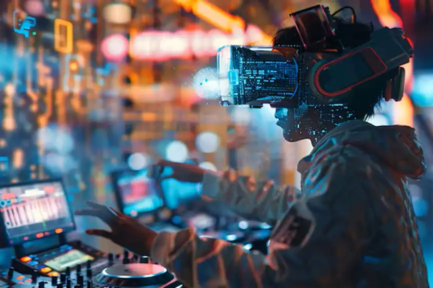 futuristic-dj-using-virtual-reality-glasses-headline-party-play-music