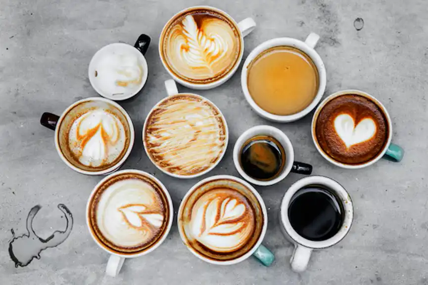 aerial-view-various-coffee