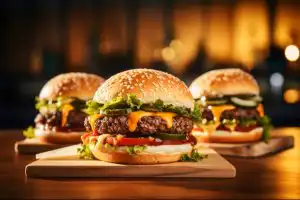 view-delicious-burgers-with-buns-cheese