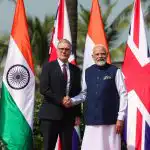 PM Keir Starmer meeting PM Modi at the Raj Bhavan
