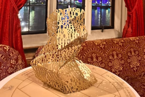 The stunning LGBT+ Armed Forces Community Memorial on display at the HouseofLords
