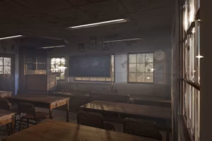 abandoned-classroom-with-blackboard-clock-premium-photo-3d-render