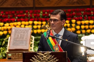 Bolivian President Rodrigo Paz