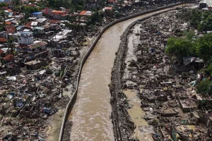 widespread devastation left by Typhoon Kalmaegi in the Philippines