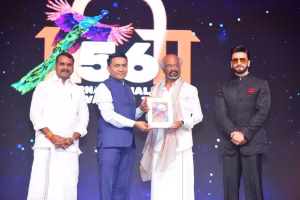 Veteran actor @rajinikanth honoured with Lifetime achievement award