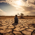 child-staying-landscape-extreme-drought