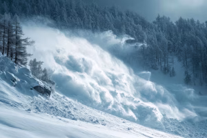 dramatic-snow-avalanche-rushing-down-steep-mountain-slope