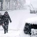 snowfall, winter, street, cars